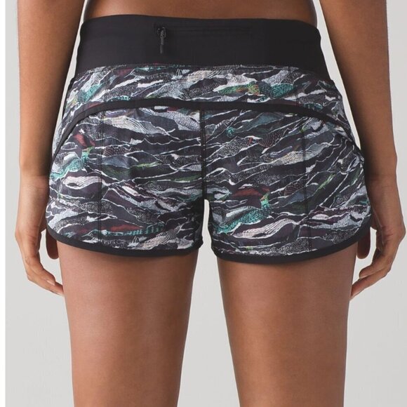 Lululemon Speed Short (2 1/2") Mini Sweatr Multi Black / Black - Picture 6 of 6